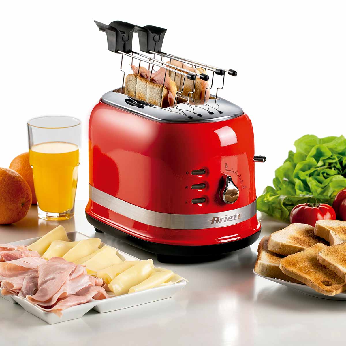 Torradeira Elétrica Ariete 149 Moderna Vermelha p/ 2 Fatias, 6 Níveis de Tostagem, 750W - Imagem 7