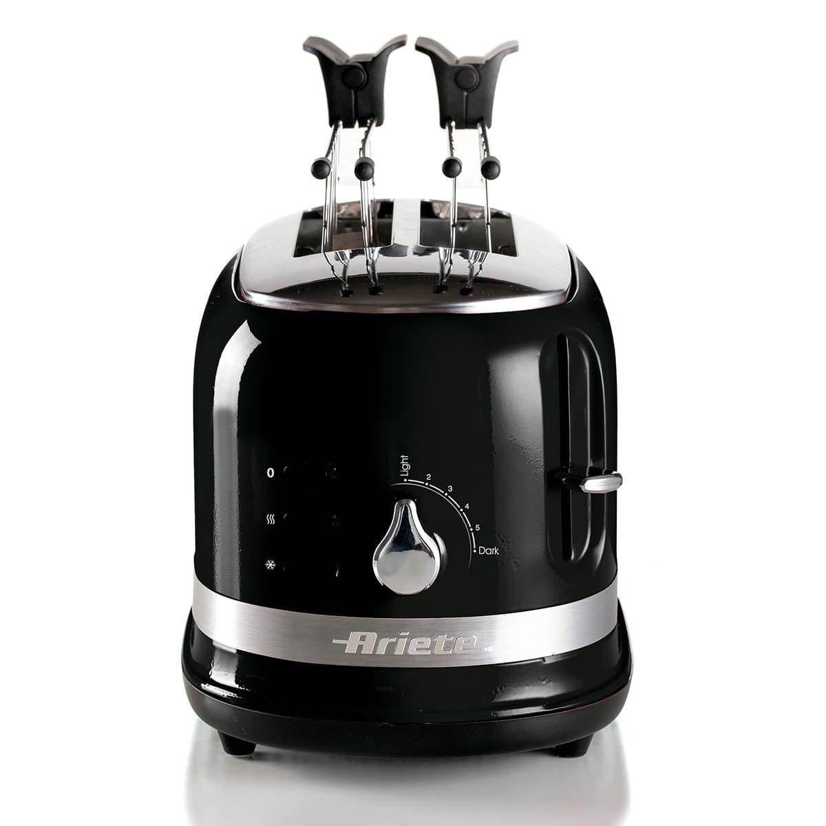 Torradeira Elétrica Ariete 149 Moderna Preta p/ 2 Fatias, 6 Níveis de Tostagem, 750W - Imagem 3