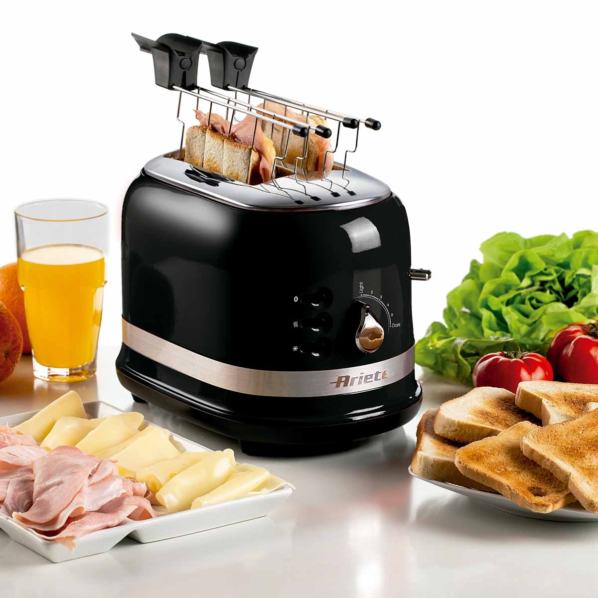 Torradeira Elétrica Ariete 149 Moderna Preta p/ 2 Fatias, 6 Níveis de Tostagem, 750W - Imagem 6