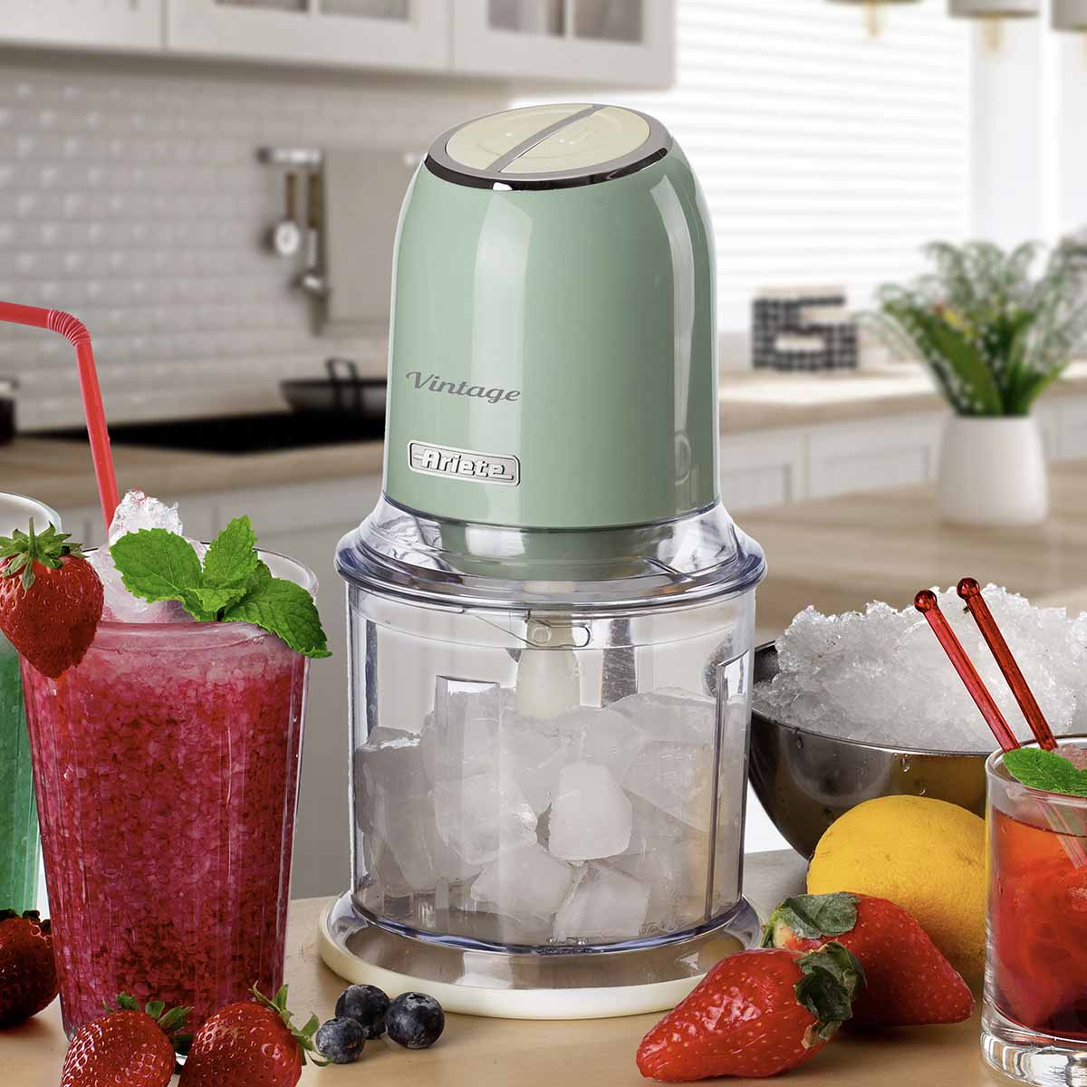 Triturador de Alimentos Ariete 438 Vintage Verde 2 Velocidades - Imagem 6