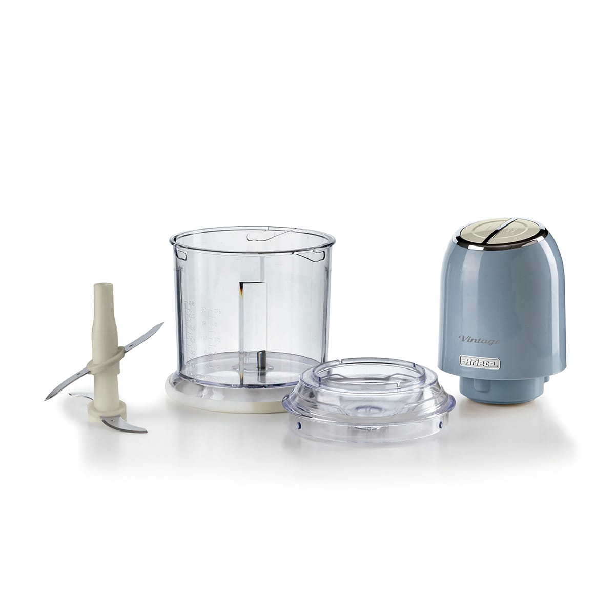 Triturador de Alimentos Ariete 438 Vintage Azul 2 Velocidades - Imagem 2