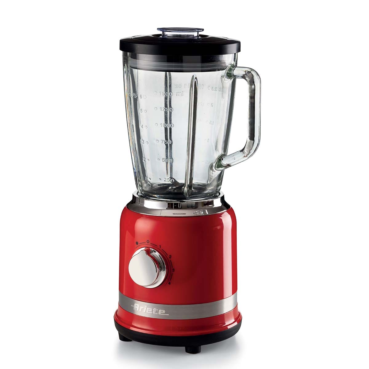 Liquidificador Ariete 585 Moderna Vermelho, Copo de Vidro 1,5L - 1000W