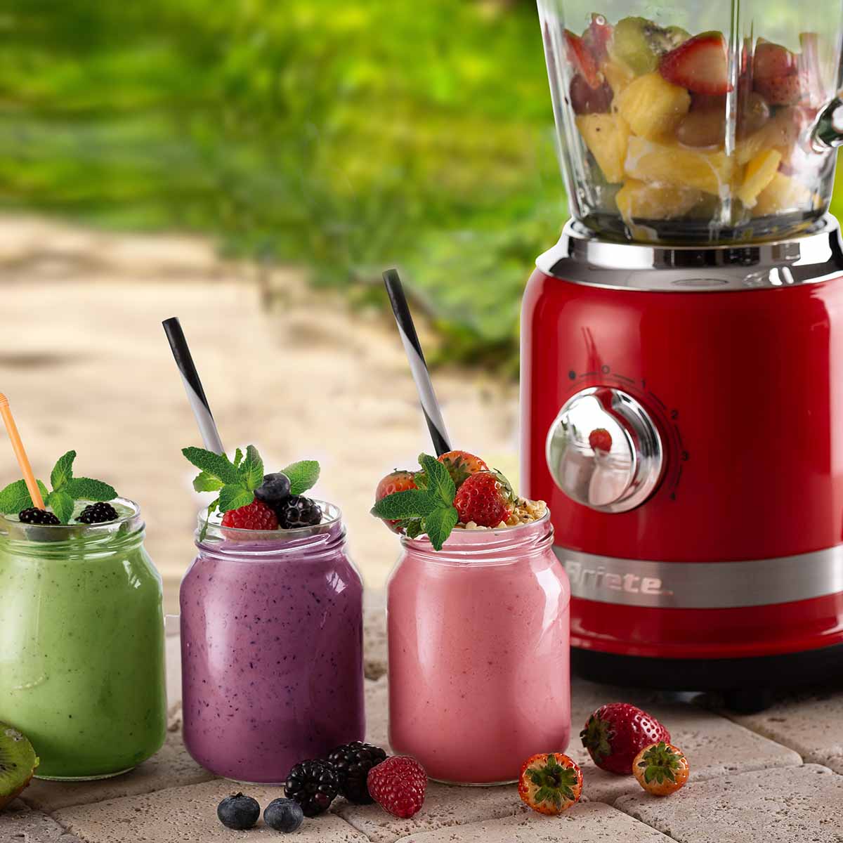 Liquidificador Ariete 585 Moderna Vermelho, Copo de Vidro 1,5L - 1000W - Imagem 7