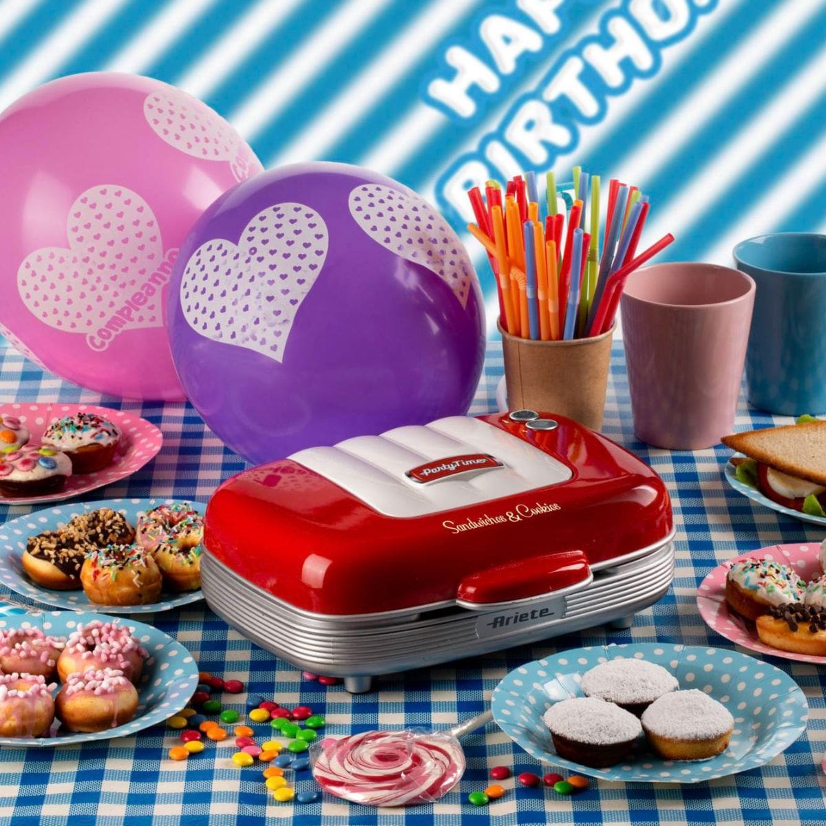 Sanduicheira Ariete 1972 Party Time 3 em 1 Retrô - 700W - Imagem 6