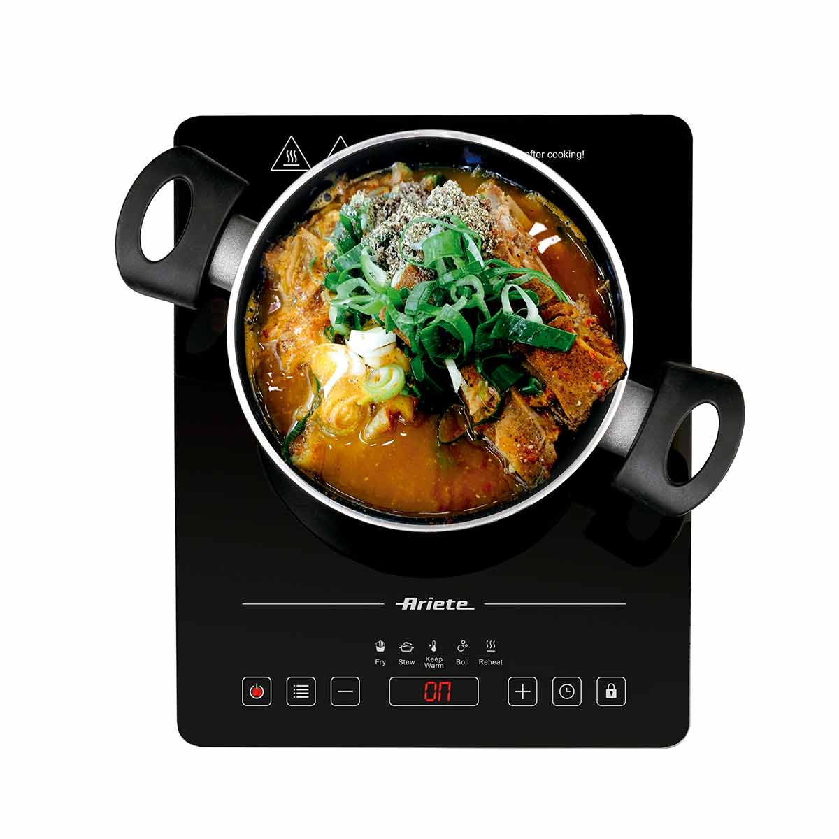Cooktop de Indução Portátil Ariete 1997 Vitrocerâmico 1 boca Touch - Imagem 3