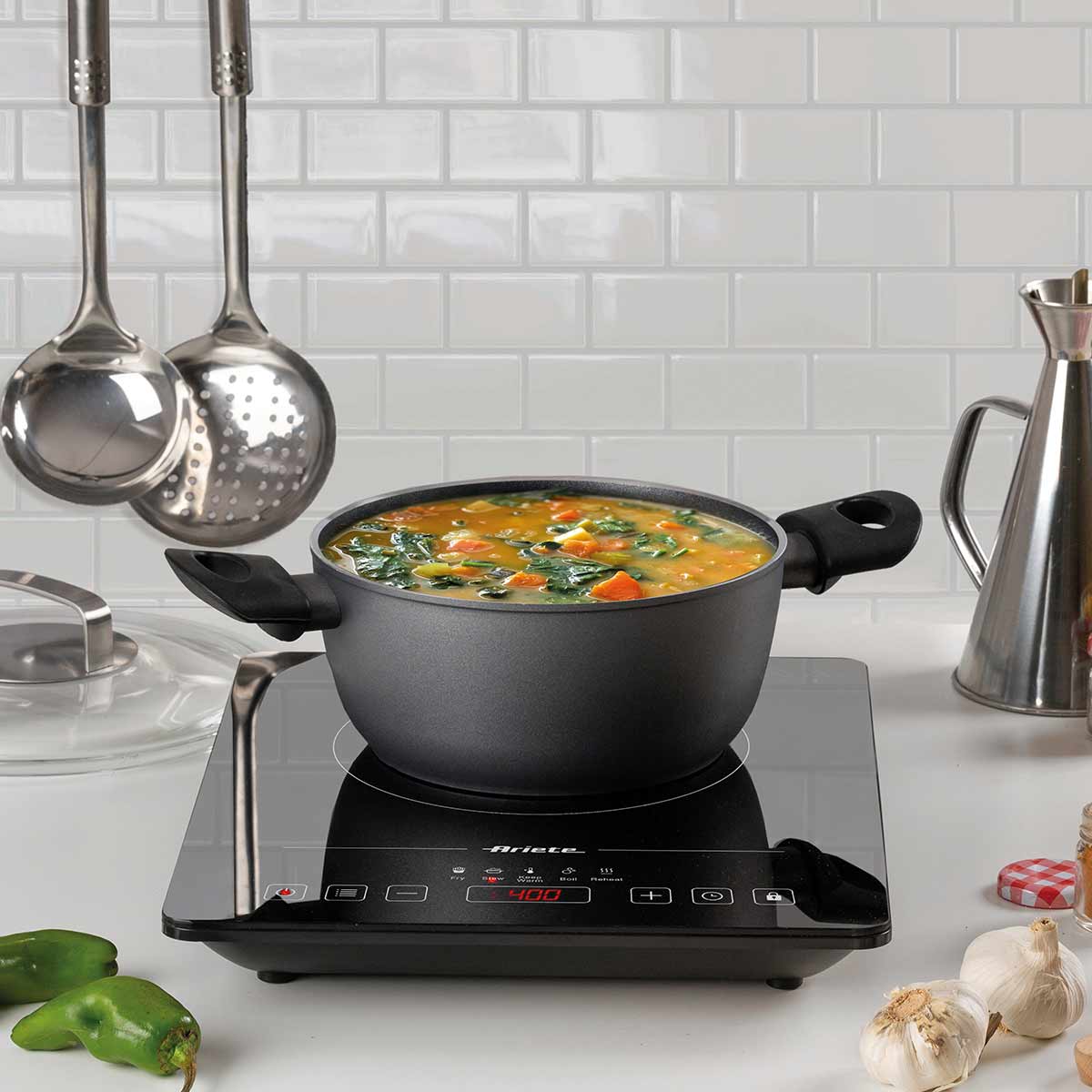 Cooktop de Indução Portátil Ariete 1997 Vitrocerâmico 1 boca Touch - Imagem 6