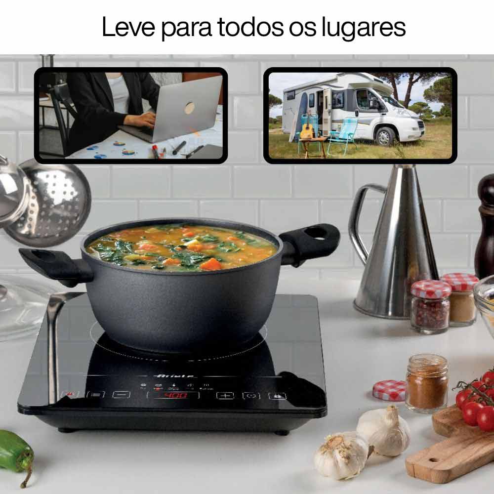 Cooktop de Indução Portátil Ariete 1997 Vitrocerâmico 1 boca Touch - Imagem 10