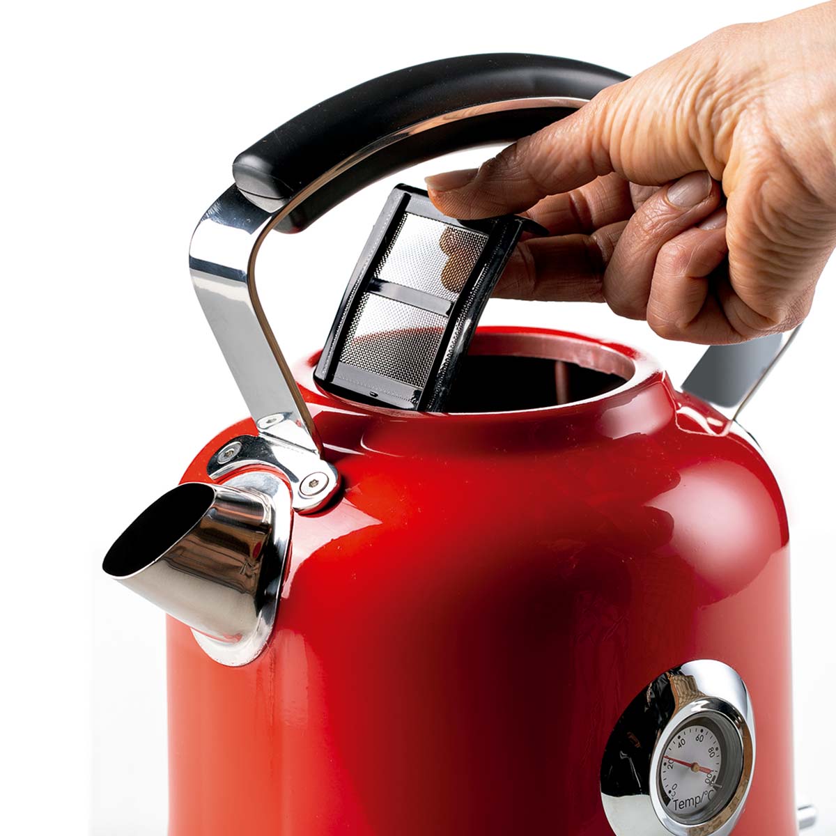 Chaleira Elétrica Ariete 2854 Moderna Vermelha 1,7L, 1500W - Imagem 2