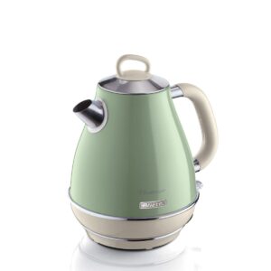 Chaleira Elétrica Ariete 2869 Vintage Verde 1,7 L, Base 360 Graus, 1500W